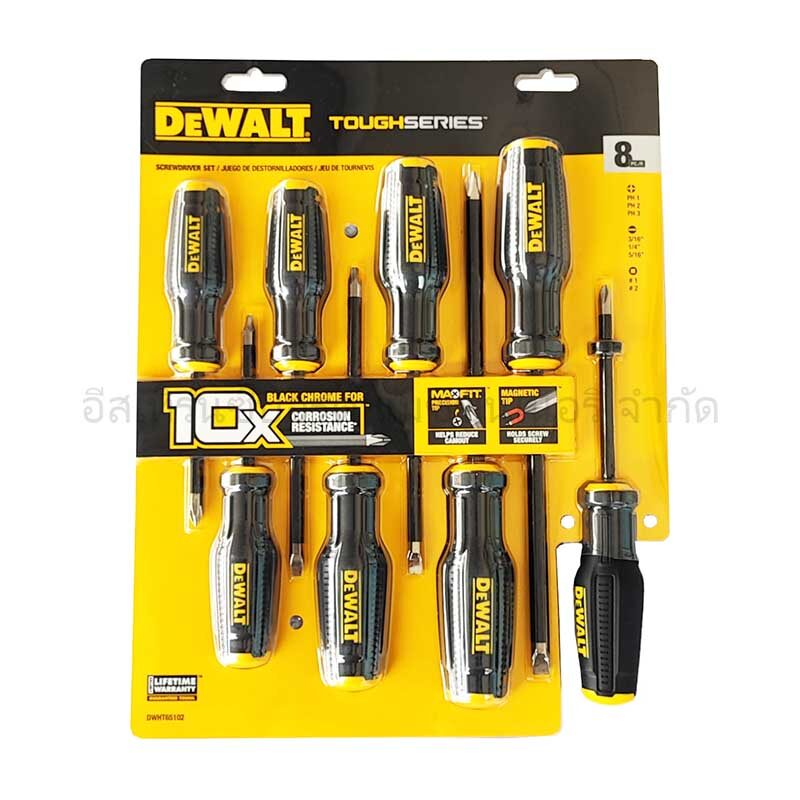 ไขควงชุด DEWALT DWHT65102 (8ตัว/ชุด)